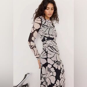 MinkPink Floral Mesh Maxi Dress